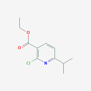 molecular formula C11H14ClNO2 B173038 2-氯-6-(丙-2-基)吡啶-3-羧酸乙酯 CAS No. 100129-72-4