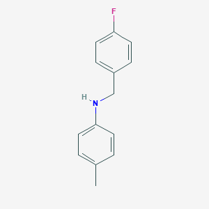 B173055 Benzenemethanamine, 4-fluoro-N-(4-methylphenyl)- CAS No. 127598-66-7
