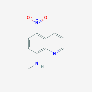 molecular formula C10H9N3O2 B173118 N-甲基-5-硝基喹啉-8-胺 CAS No. 152810-27-0