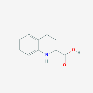 molecular formula C10H11NO2 B173131 1,2,3,4-Tetrahydroquinoline-2-carboxylic acid CAS No. 123811-82-5