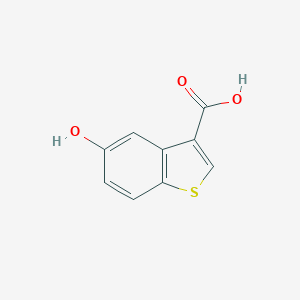 molecular formula C9H6O3S B173138 5-羟基苯并[b]噻吩-3-羧酸 CAS No. 16304-39-5