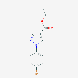 molecular formula C12H11BrN2O2 B173158 1-(4-溴苯基)-1H-吡唑-4-羧酸乙酯 CAS No. 138907-76-3