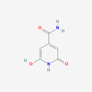 molecular formula C6H6N2O3 B173165 2,6-二羟基吡啶-4-甲酰胺 CAS No. 14533-64-3
