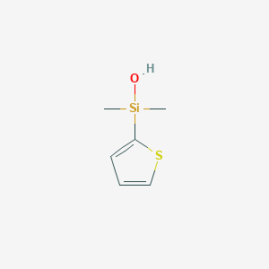 molecular formula C6H10OSSi B173228 二甲基(2-噻吩基)硅醇 CAS No. 197009-90-8
