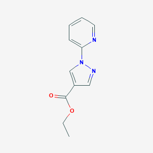 molecular formula C11H11N3O2 B173231 乙酸 1-(吡啶-2-基)-1H-吡唑-4-酯 CAS No. 171193-35-4