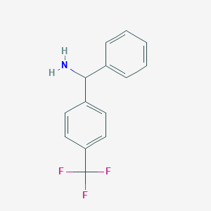 B173280 Phenyl-[4-(trifluoromethyl)phenyl]methanamine CAS No. 154233-38-2