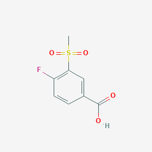 B173288 4-Fluoro-3-(methylsulfonyl)benzoic acid CAS No. 158608-00-5
