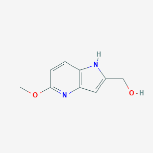 molecular formula C9H10N2O2 B173290 (5-Methoxy-1H-pyrrolo[3,2-b]pyridin-2-yl)methanol CAS No. 17288-45-8