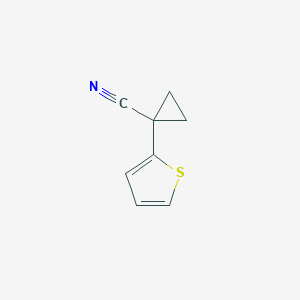 molecular formula C8H7NS B173327 1-(噻吩-2-基)环丙基甲腈 CAS No. 162959-93-5