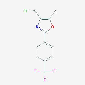 B173356 2-(4-Trifluoromethylphenyl)-4-chloromethyl-5-methyloxazole CAS No. 174258-39-0