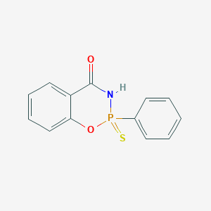 molecular formula C13H10NO2PS B173396 2-Phenyl-4H-1,3,2-benzoxazaphosphorin-4-one 2-sulfide CAS No. 198767-44-1