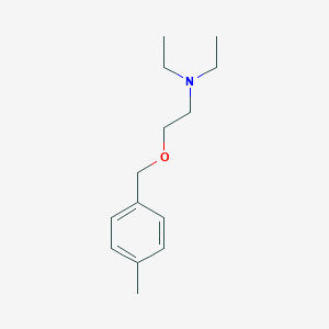 molecular formula C14H23NO B173406 Ethanamine, N,N-diethyl-2-((4-methylphenyl)methoxy)- CAS No. 151649-48-8