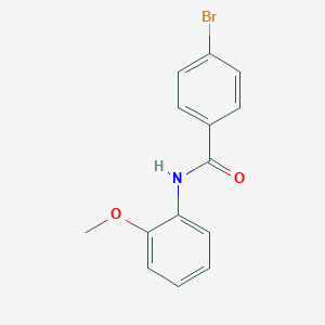 molecular formula C14H12BrNO2 B173409 4-bromo-N-(2-methoxyphenyl)benzamide CAS No. 106840-94-2
