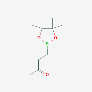 molecular formula C10H19BO3 B173420 4-(Tetramethyl-1,3,2-dioxaborolan-2-yl)butan-2-one CAS No. 100818-32-4