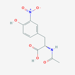 molecular formula C11H12N2O6 B173423 3-硝基-N-乙酰-L-酪氨酸 CAS No. 13948-21-5