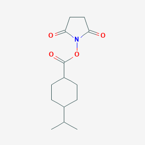 molecular formula C14H21NO4 B017344 N-Hydroxysuccinimidyl trans-4-Isopropylcyclohexanecarboxylate CAS No. 183997-00-4