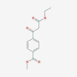 molecular formula C13H14O5 B173448 Methyl 4-(3-ethoxy-3-oxopropanoyl)benzoate CAS No. 155877-84-2