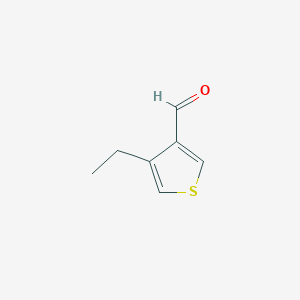 molecular formula C7H8OS B173456 4-Ethylthiophene-3-carboxaldehyde CAS No. 197724-05-3