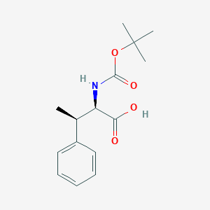 molecular formula C15H21NO4 B173464 (2R,3R)-2-[(2-甲基丙烷-2-基)氧羰基氨基]-3-苯基丁酸 CAS No. 198493-85-5