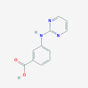 molecular formula C11H9N3O2 B173465 3-(Pyrimidin-2-ylamino)benzoic acid CAS No. 198195-06-1