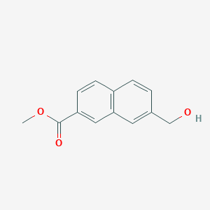 molecular formula C13H12O3 B173483 Methyl 7-(hydroxymethyl)-2-naphthoate CAS No. 162514-08-1