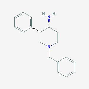 molecular formula C18H22N2 B173485 (3S,4R)-1-benzyl-3-phenylpiperidin-4-amine CAS No. 1215036-23-9