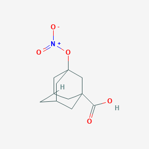 B173486 1-Hydroxy-3-adamantanecarboxylic acid nitrate CAS No. 50795-82-9