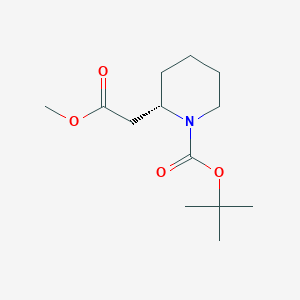 (S)-tert-Butyl 2-(2-methoxy-2-oxoethyl)piperidine-1-carboxylate