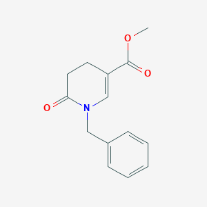 molecular formula C14H15NO3 B173497 Methyl 1-Benzyl-2-oxo-1,2,3,4-tetrahydropyridine-5-carboxylate CAS No. 156779-10-1