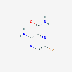 molecular formula C5H5BrN4O B173501 3-Amino-6-bromopyrazine-2-carboxamide CAS No. 17890-77-6
