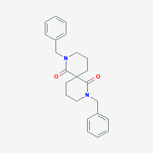 molecular formula C23H26N2O2 B173505 2,8-Dibenzyl-2,8-diazaspiro[5.5]undecane-1,7-dione CAS No. 128244-02-0