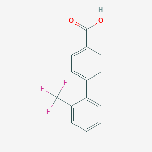 molecular formula C14H9F3O2 B173553 2'-Trifluoromethyl-biphenyl-4-carboxylic acid CAS No. 198205-79-7