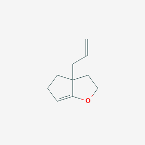 molecular formula C10H14O B173569 3a-Prop-2-enyl-2,3,4,5-tetrahydrocyclopenta[b]furan CAS No. 161394-50-9