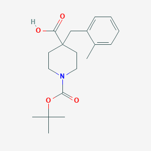 molecular formula C19H27NO4 B173591 1-Boc-4-[(2-methylphenyl)methyl]-4-piperidinecarboxylic acid CAS No. 177990-35-1