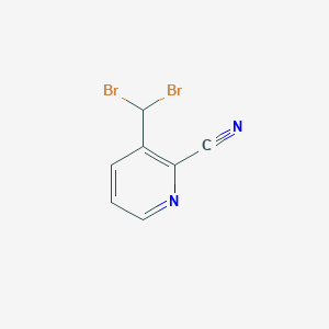 molecular formula C7H4Br2N2 B173606 3-(Dibromomethyl)picolinonitrile CAS No. 126570-65-8