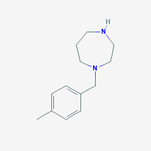 molecular formula C13H20N2 B173634 1-[(4-Methylphenyl)methyl]-1,4-diazepane CAS No. 110766-00-2