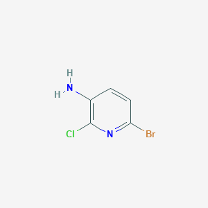 molecular formula C5H4BrClN2 B173666 6-Bromo-2-chloropyridin-3-amine CAS No. 169833-70-9