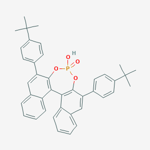 molecular formula C40H37O4P B173681 10,16-双（4-叔丁基苯基）-13-羟基-12,14-二氧杂-13lambda5-磷杂五环[13.8.0.02,11.03,8.018,23]三环-1(15),2(11),3,5,7,9,16,18,20,22-十烯 13-氧化物 CAS No. 1217901-32-0