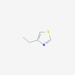 molecular formula C5H7NS B173719 4-乙基噻唑 CAS No. 17626-72-1