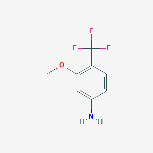 molecular formula C8H8F3NO B173739 3-甲氧基-4-(三氟甲基)苯胺 CAS No. 106877-20-7