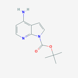 B173748 1H-Pyrrolo[2,3-b]pyridine-1-carboxylic acid, 4-amino-, 1,1-dimethylethyl ester CAS No. 173898-20-9