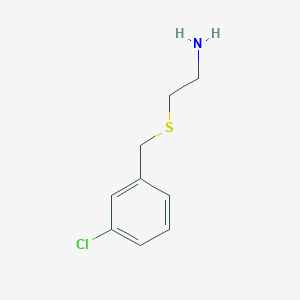 molecular formula C9H12ClNS B173770 2-[(3-氯苄基)硫代]乙胺 CAS No. 106670-33-1