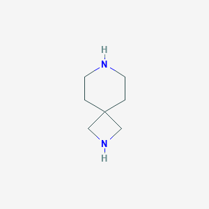 molecular formula C7H14N2 B173780 2,7-二氮杂螺[3.5]壬烷 CAS No. 136098-14-1