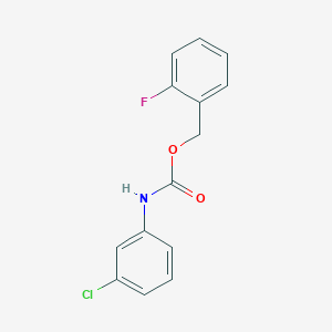 B173797 (2-fluorophenyl)methyl N-(3-chlorophenyl)carbamate CAS No. 198879-49-1