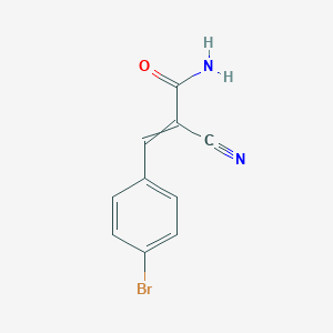 molecular formula C10H7BrN2O B173830 (E)-3-(4-Bromophenyl)-2-cyanoacrylamide CAS No. 101085-21-6