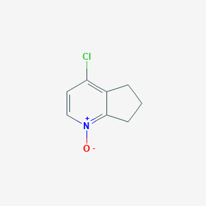 molecular formula C8H8ClNO B173831 4-Chloro-6,7-dihydro-5H-cyclopenta[b]pyridine 1-oxide CAS No. 101234-85-9