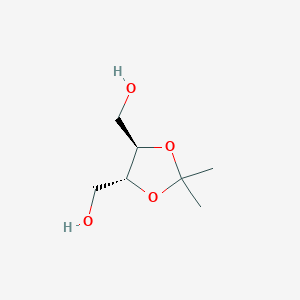 molecular formula C7H14O4 B017384 (-)-2,3-O-异丙基二烯-d-赤藓糖醇 CAS No. 73346-74-4