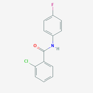 molecular formula C13H9ClFNO B173892 2-氯-N-(4-氟苯基)苯甲酰胺 CAS No. 153386-06-2