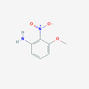 molecular formula C7H8N2O3 B173927 3-Methoxy-2-nitroaniline CAS No. 16554-47-5