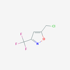 molecular formula C5H3ClF3NO B173965 5-(Chloromethyl)-3-(trifluoromethyl)isoxazole CAS No. 126572-12-1